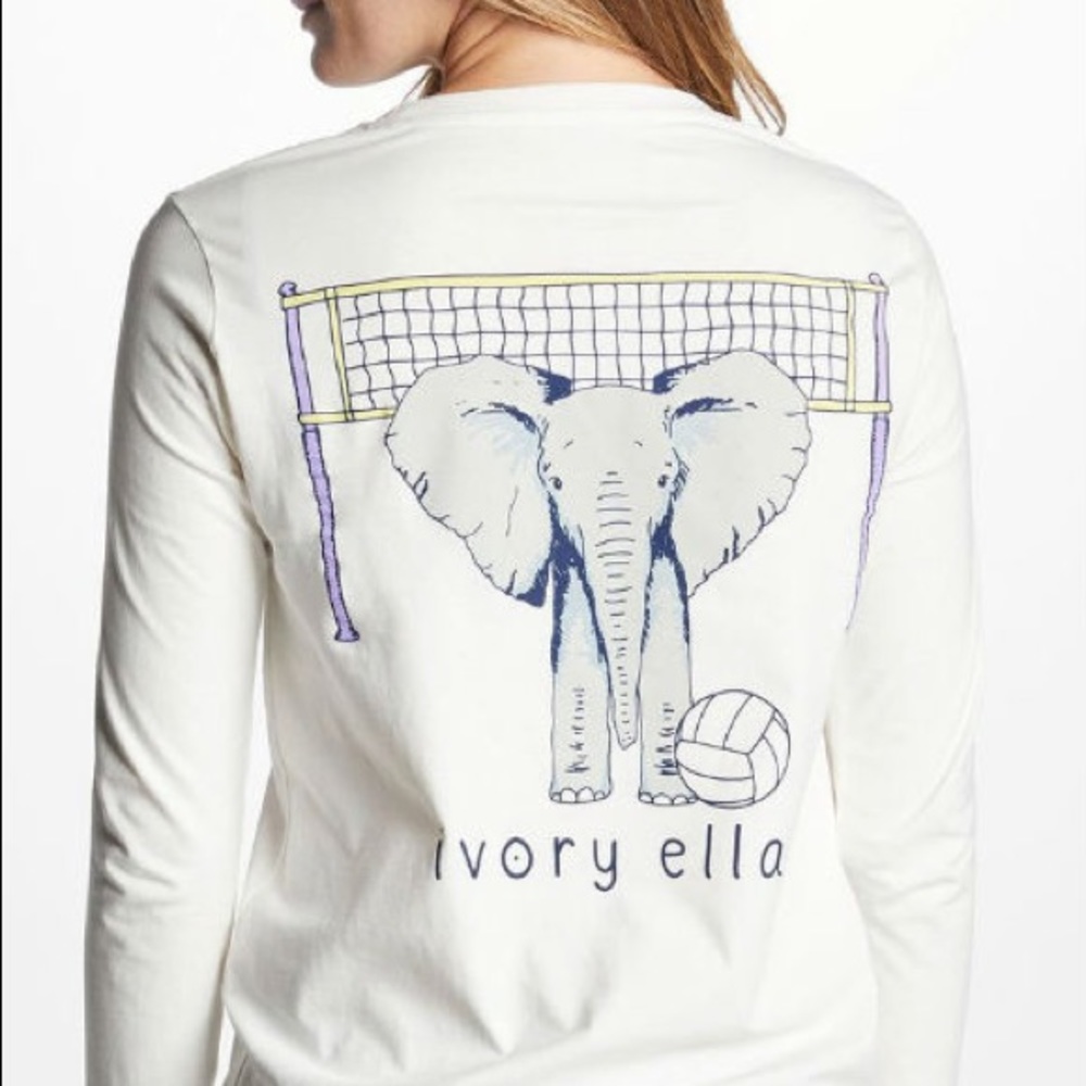 Ivory Ella Long Sleeve Volleyball shirt